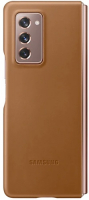 фото Чехол leather cover для fold 2, коричневый (ef-vf916laegru) samsung