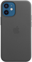 фото Чехол leather magsafe для iphone 12 mini black (mhka3ze/a) apple