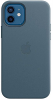 фото Чехол leather magsafe для iphone 12/12 pro baltic blue (mhke3ze/a) apple