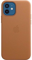 фото Чехол leather magsafe для iphone 12/12 pro saddle brown (mhkf3ze/a) apple