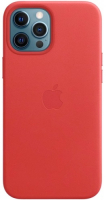 фото Чехол leather magsafe для iphone 12 pro max (product)red (mhkj3ze/a) apple