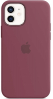 фото Чехол silicone magsafe для iphone 12/12 pro plum (mhl23ze/a) apple