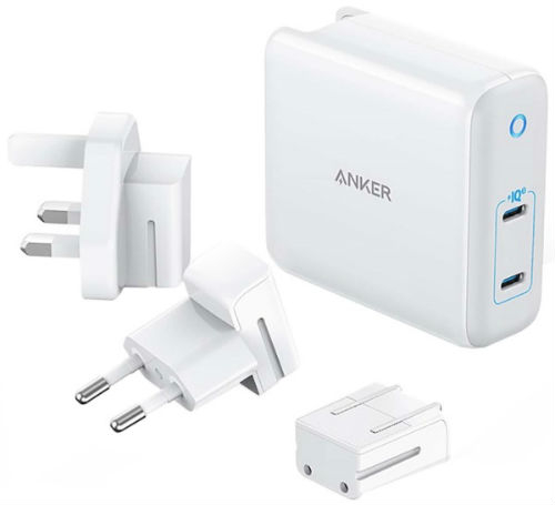 Сетевое зарядное устройство Anker PowerPort Atom III Duo 60W USB-С x 2 White (A2629H21)