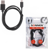 фото Кабель usb2.0-micro usb, 1 м (513115) sonnen