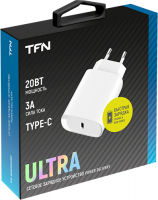 фото Сетевое зарядное устройство ultra pd 20w white (tfn-wcrpd30w01)