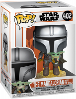 фото Фигурка pop! star wars: mandalorian - mando flying with jet (50959) funko