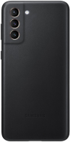 фото Чехол leather cover для s21+ black (ef-vg996lbegru) samsung