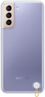 фото Чехол clear protective cover s21+, белая рамка (ef-gg996cwegru) samsung