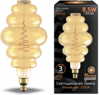 фото Светодиодная лампа filament honeycomb 8,5w 660lm 2000к е27 golden (161802105) gauss