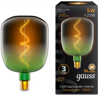 фото Светодиодная лампа filament v140 5w 200lm 1800к е27 green-clear flex (1009802105) gauss