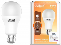 фото Умная лампа smart home dim e27 a60 10w 2700к gauss