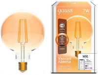 фото Умная лампа smart home dim e27 g95 golden 7w gauss