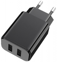 фото Сетевое зарядное устройство 2 usb 10w black (tfn-wcrpd12w2u05)