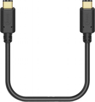 фото Кабель usb type-c, 0,2 м black (00183333) hama