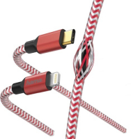 фото Кабель для ipod, iphone, ipad 1,5 м lightning usb type-c red (00183310) hama