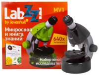 фото Микроскоп labzz mv1 moonstone + книга (77621) levenhuk