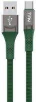 фото Кабель usb/type-c, 0,2m zinc green (tfn-cznusbc02mgrn)