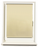 фото Штора рулонная "блэкаут", 70x175 см, серебро/кремовая (606011) brabix