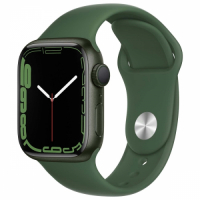 фото Смарт-часы watch series 7 gps 41mm green aluminium case with clover sport band (mkn03ru/a) apple