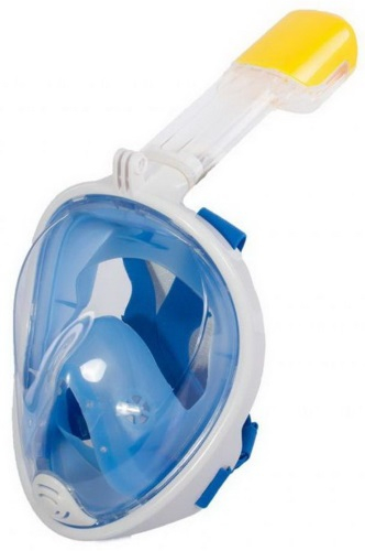 Маска для плавания и снорклинга Bradex SF 0369 с креплением для экшн-камеры, S/M, голубая SF 0369 с креплением для экшн-камеры, S/M, голубая