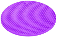 фото Силиконовая подставка под горячее tk 0445, 18 см, фиолетовая bradex