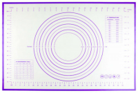 фото Силиконовый коврик tk 0500 с разметкой, 60х40 см, фиолетовый bradex