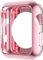 фото Чехол silicone для apple watch 42mm pink (awc005p) eva