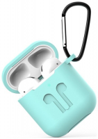 фото Чехол 1/2 с карабином для airpods teal (cbap01tq) eva