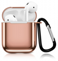 фото Чехол 1/2 с карабином для airpods pink (cbap07p) eva