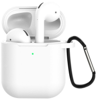 фото Чехол 1/2 с карабином для airpods, прозрачный (cbap40tr) eva