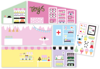 фото Аксессуары для кукольного домика набор обоев "магазин" (lb_60500600) lundby