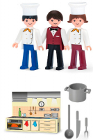 фото Детский игровой набор "ресторан", 3 фигурки, 8 см (36213ef-ch) efko