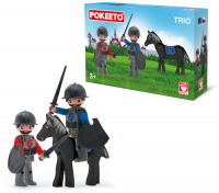 фото Детский игровой набор "два рыцаря и конь", 3 фигурки, 8 см (36215ef-ch) efko