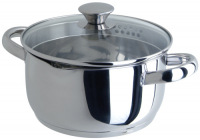 фото Кастрюля с крышкой 93-cu-04 cucina, 3,3 л, 20х10,5 см regent-inox