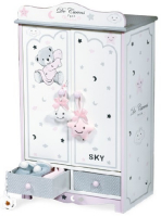 фото Гардеробный шкаф для куклы скай, 54 см (54024) decuevas