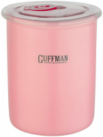 фото Банка с крышкой ceramics, для вакуумного хранения, 0,7 л pink (c-06-007-p) guffman