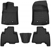 фото Коврики в салон 3d toyota lc-150 prado 2013+, 5 шт, серые/серые (kvesttyt00002kg1)