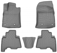 фото Коврики в салон toyota land cruiser 150 prado, 2013+, 5 шт, серые (kvesttyt00002kg)