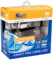 фото Автомобильные лампы pro long life, 2 шт, h8, 12v, 35w (kt 700215) kraft