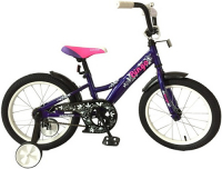 фото Велосипед детский bingo, колеса 16'', стальная рама, фиолетовый/розовый (вн16136) navigator