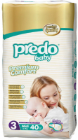 фото Подгузники baby №3, 4-9 кг, 40 шт (т-103) predo