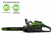 фото Пила цепная аккумуляторная gd60cs40k2 greenworks