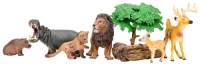 фото Набор фигурок "мир диких животных", 3 аксессуара, 6 предметов (mm201-012) masai-mara