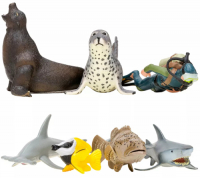 фото Набор фигурок "мир морских животных", 7 предметов (мм203-017) masai-mara