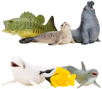 фото Набор фигурок "мир морских животных", 6 предметов (мм203-019) masai-mara