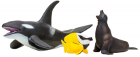 фото Набор фигурок "мир морских животных", 3 предмета (мм203-007) masai-mara