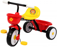 фото Велосипед детский primo "львенок", складной, красный/желтый (646235) moby-kids