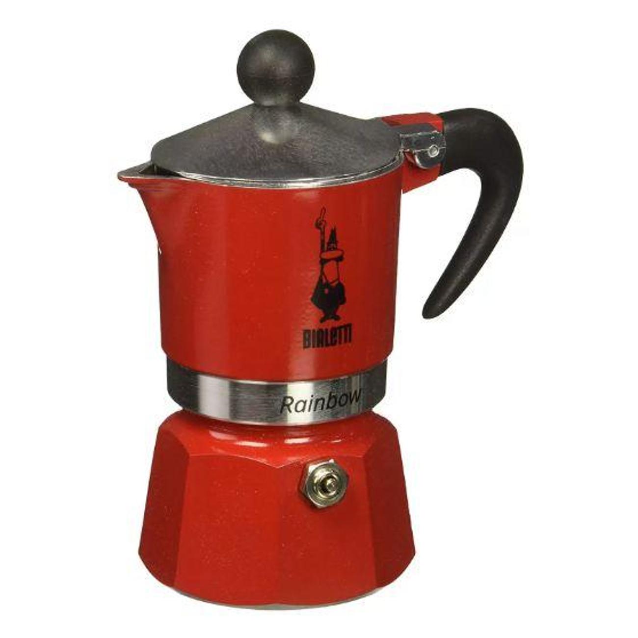 Кофеварка гейзерная Bialetti Rainbow, на 3 чашки Red (4962)