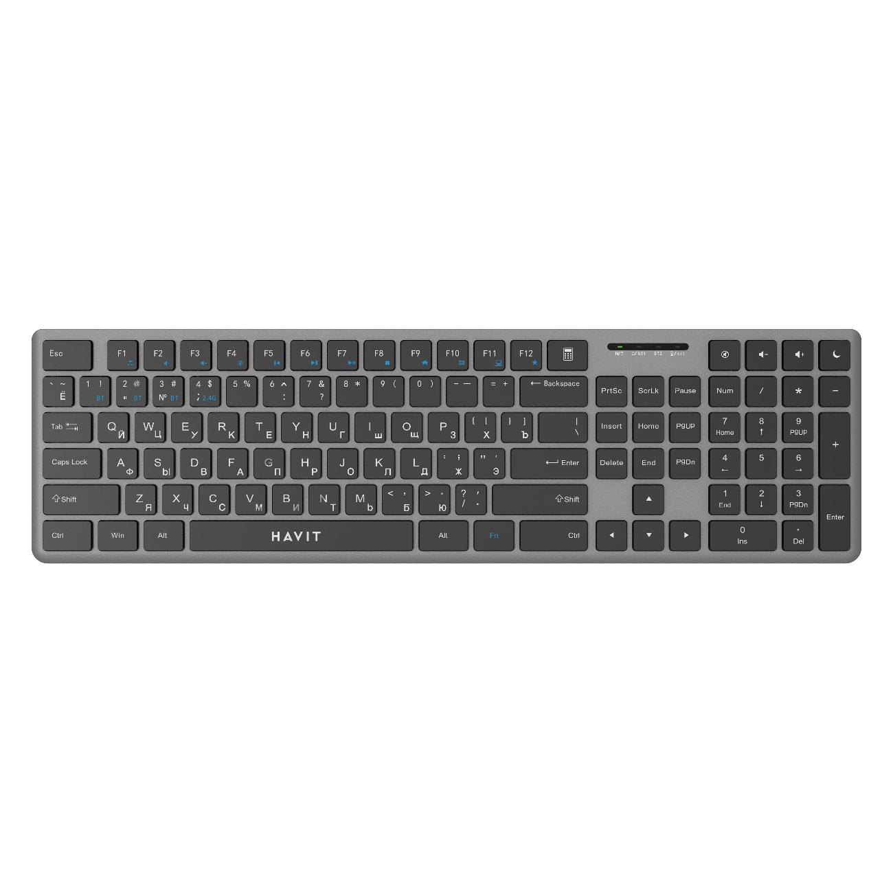 Клавиатура Havit KB235WB Black/Ash