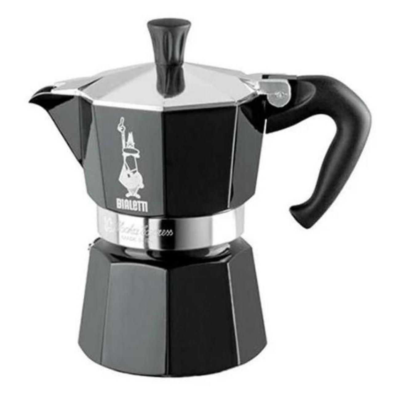 Кофеварка гейзерная Bialetti Moka Express Color, 3 чашки Black (4952)